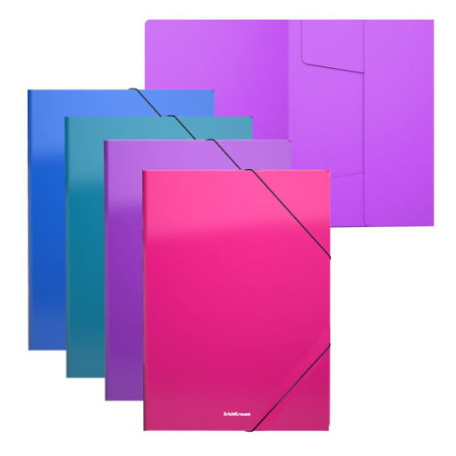 Picture of ELASTIC A4 3 FLAP FOLDER VIVID COLOURS